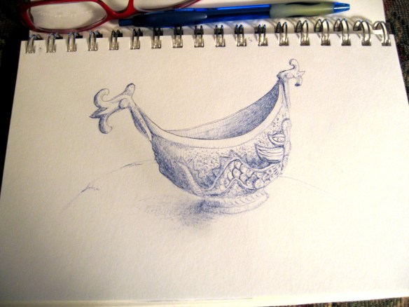 sea serpent dish in pen